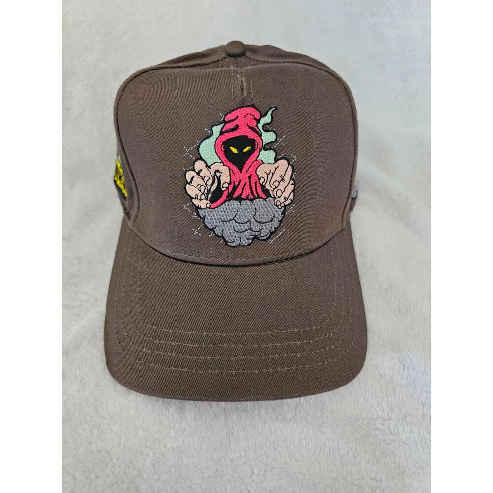 New Men's Fashion Nova Outcast Snapback Hat Cap Brown Embroidered Trendy Y2K